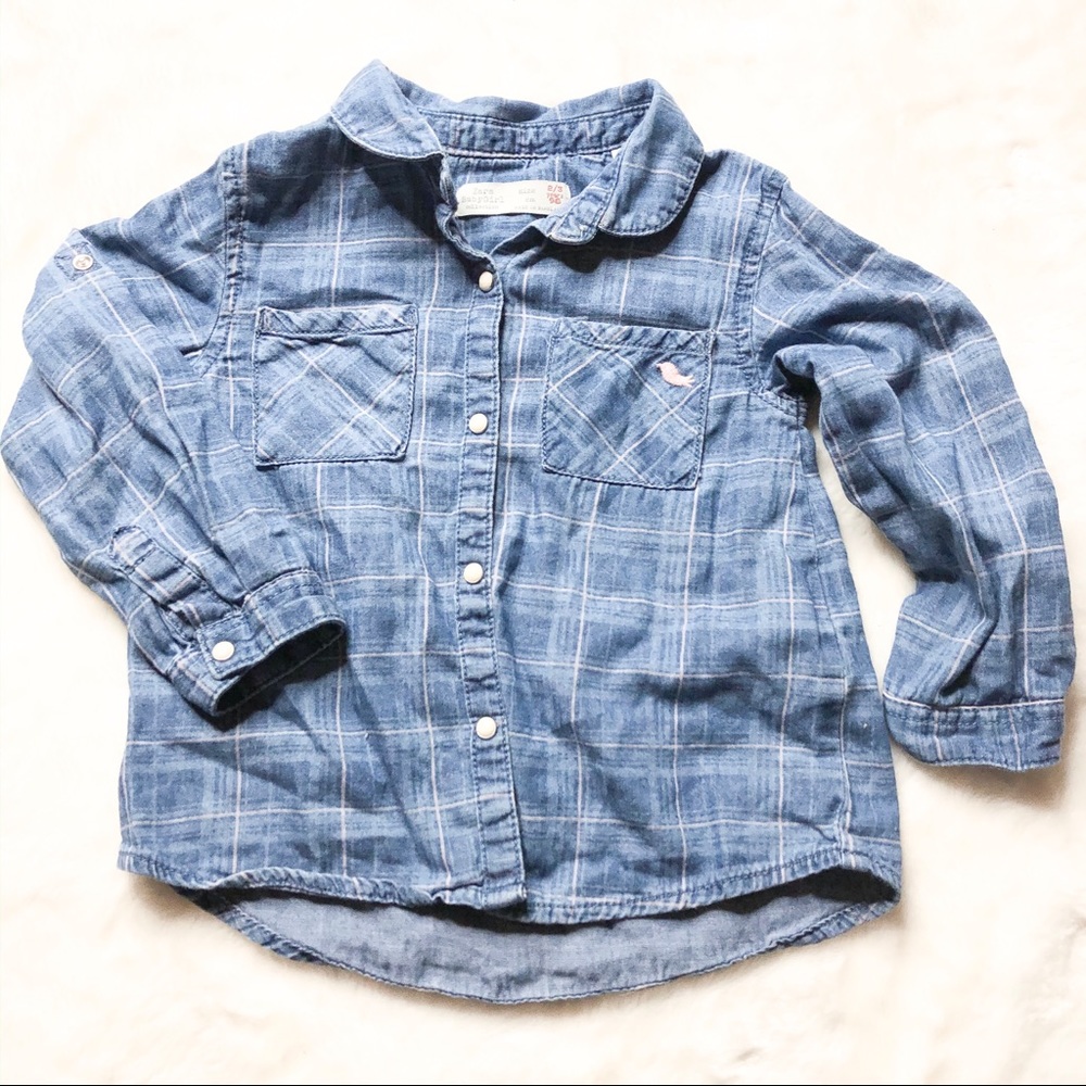 Zara Denim Button Up